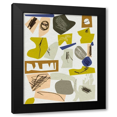 High Reach I Black Modern Wood Framed Art Print with Double Matting by Wang, Melissa