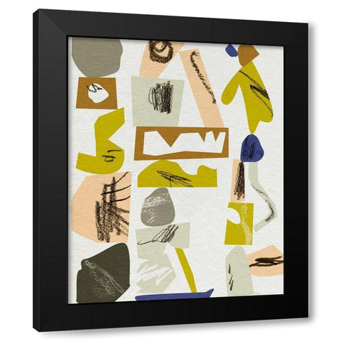 High Reach II Black Modern Wood Framed Art Print with Double Matting by Wang, Melissa