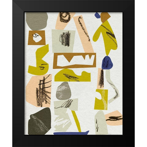 High Reach II Black Modern Wood Framed Art Print by Wang, Melissa