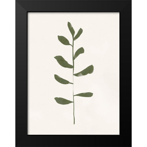 Minimal Sprig I Black Modern Wood Framed Art Print by Barnes, Victoria