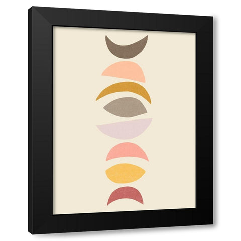 Phase Stack I Black Modern Wood Framed Art Print by Vess, June Erica