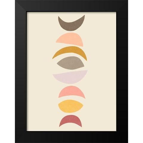 Phase Stack I Black Modern Wood Framed Art Print by Vess, June Erica