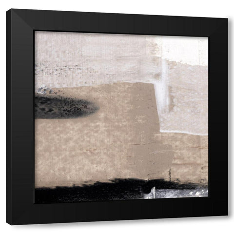 Mozaic IV Black Modern Wood Framed Art Print with Double Matting by Aryai, Sia