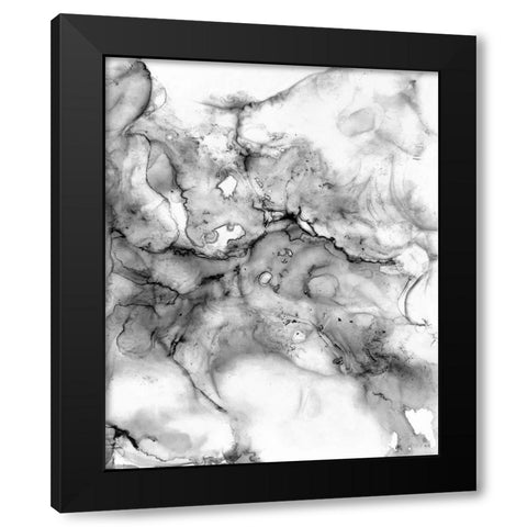Neutral Marble Black Modern Wood Framed Art Print by Curinga, Kim