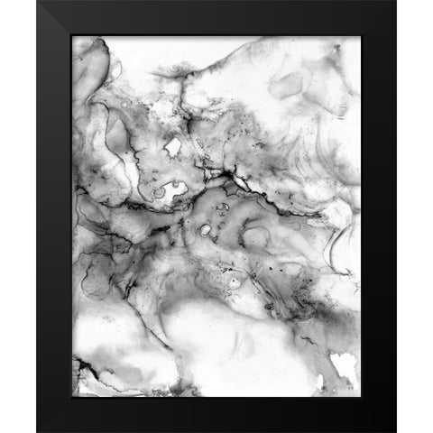 Neutral Marble Black Modern Wood Framed Art Print by Curinga, Kim