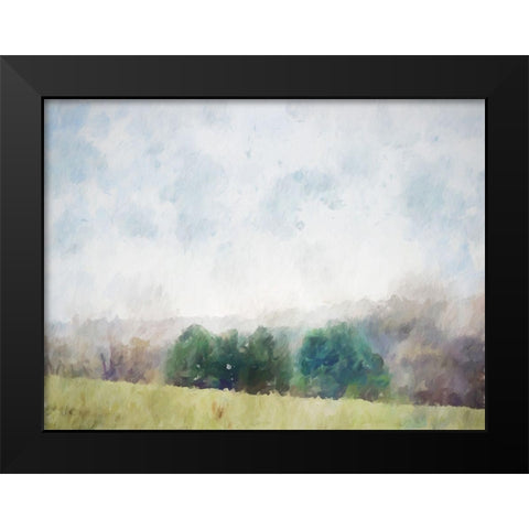 Trees In Color Black Modern Wood Framed Art Print by Curinga, Kim