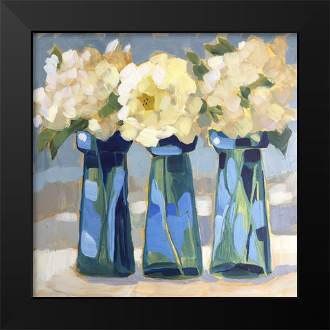 Threes Company Black Modern Wood Framed Art Print by Riger, Sue