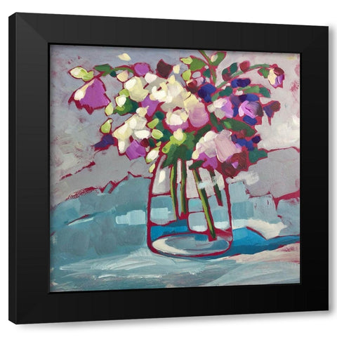 Inner Peace Black Modern Wood Framed Art Print with Double Matting by Riger, Sue