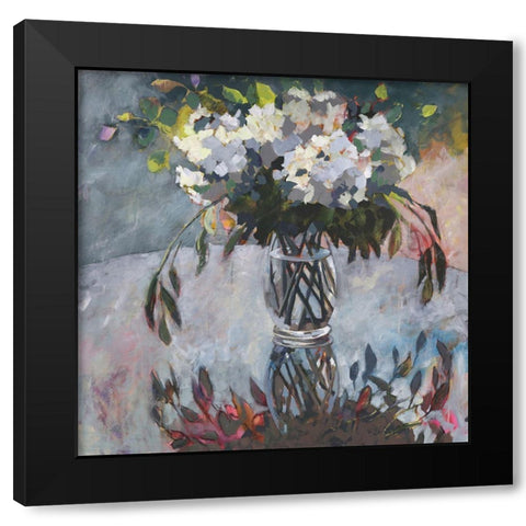 Garden Party Arrangement Black Modern Wood Framed Art Print with Double Matting by Riger, Sue