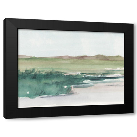 Emerald Grassland I Black Modern Wood Framed Art Print by Harper, Ethan