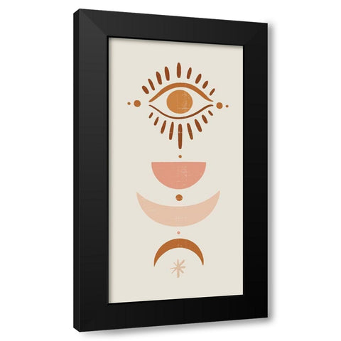 Mystic Symbols I Black Modern Wood Framed Art Print with Double Matting by Barnes, Victoria