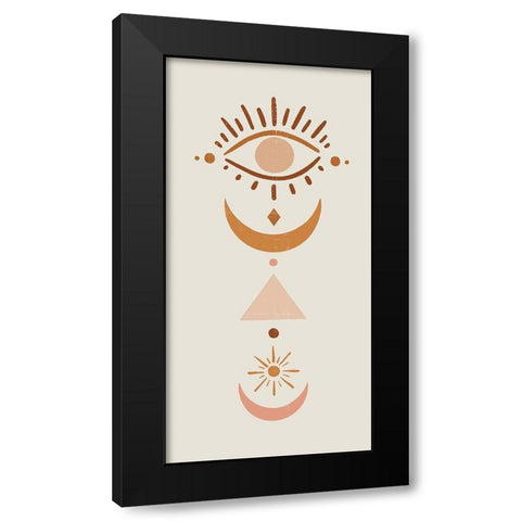 Mystic Symbols II Black Modern Wood Framed Art Print by Barnes, Victoria