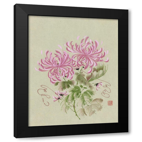 Waltz Time Black Modern Wood Framed Art Print with Double Matting by Rae, Nan