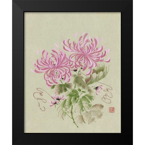 Waltz Time Black Modern Wood Framed Art Print by Rae, Nan