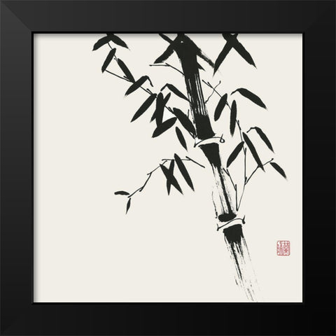 Bamboo Collection VIII Black Modern Wood Framed Art Print by Rae, Nan