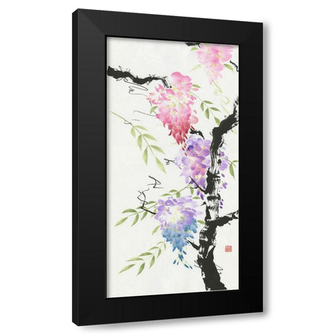 The Family Tree Black Modern Wood Framed Art Print with Double Matting by Rae, Nan