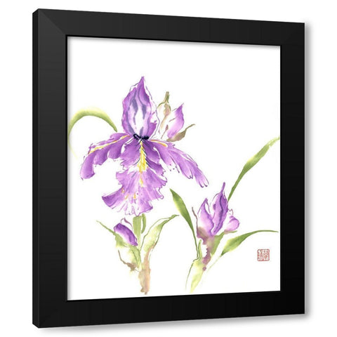 Circle of Life Black Modern Wood Framed Art Print with Double Matting by Rae, Nan