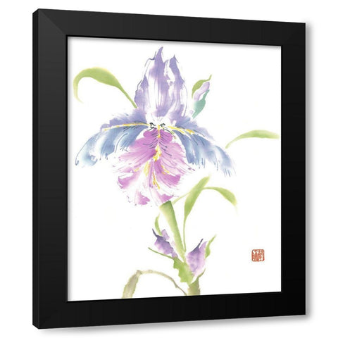 Natures Grace Black Modern Wood Framed Art Print by Rae, Nan
