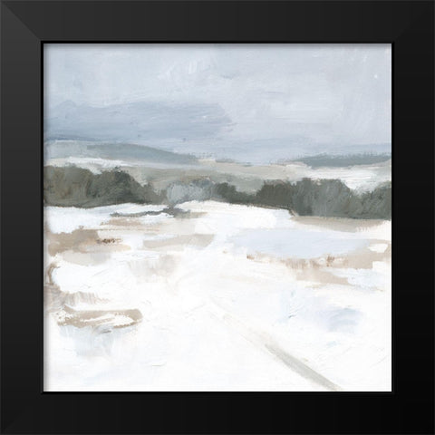 Silver Winter I Black Modern Wood Framed Art Print by Barnes, Victoria