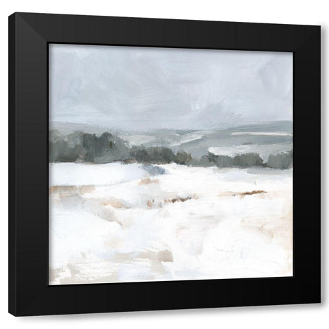 Silver Winter II Black Modern Wood Framed Art Print by Barnes, Victoria