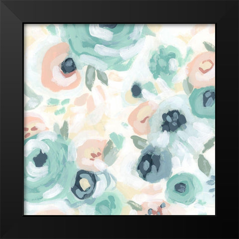 Fiore Field I Black Modern Wood Framed Art Print by Vess, June Erica