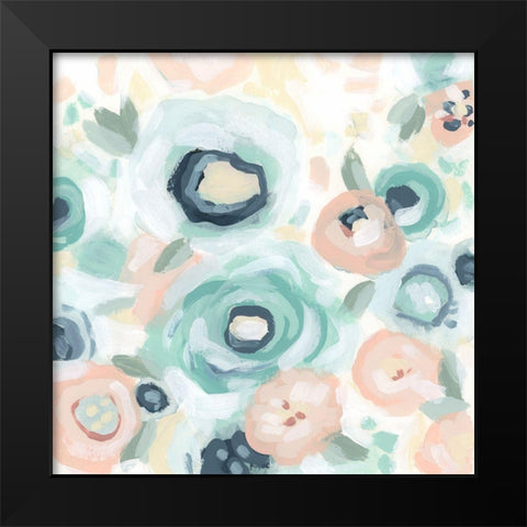 Fiore Field II Black Modern Wood Framed Art Print by Vess, June Erica