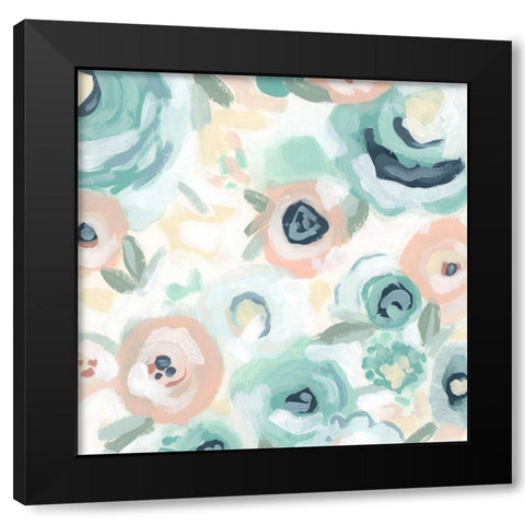 Fiore Field IV Black Modern Wood Framed Art Print by Vess, June Erica