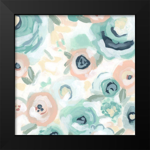 Fiore Field IV Black Modern Wood Framed Art Print by Vess, June Erica