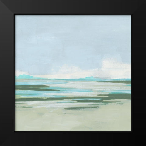 Pale Marsh Coast I Black Modern Wood Framed Art Print by Vess, June Erica