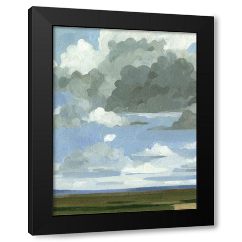 Great Plains Sky II Black Modern Wood Framed Art Print with Double Matting by Caroline, Emma