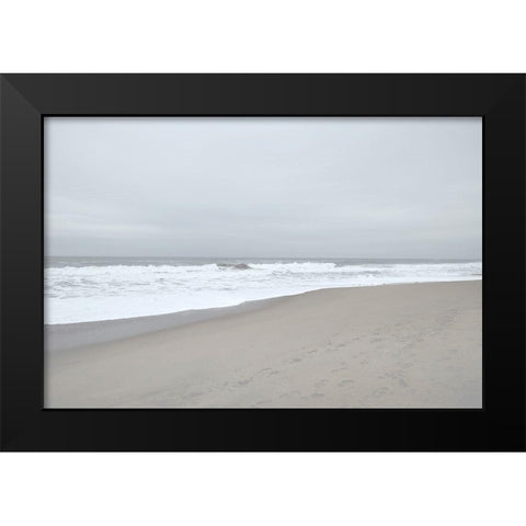 November Beach IV Black Modern Wood Framed Art Print by Chandler, Sharon