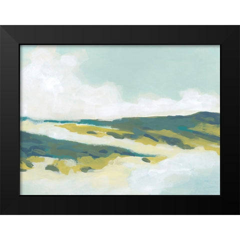 Hillside Swath II Black Modern Wood Framed Art Print by Vess, June Erica