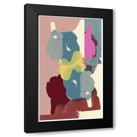 Big Shapes I Black Modern Wood Framed Art Print with Double Matting by Cartissi