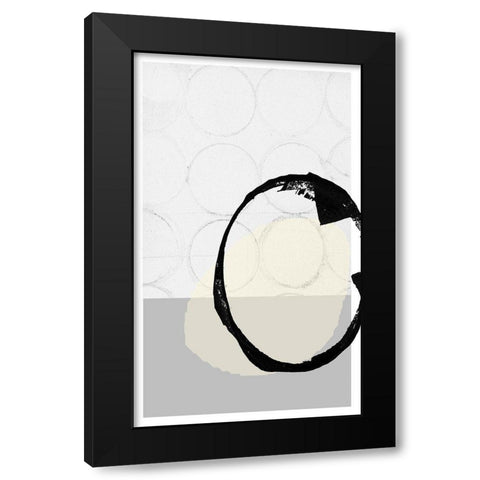 Monotone I Black Modern Wood Framed Art Print by Cartissi