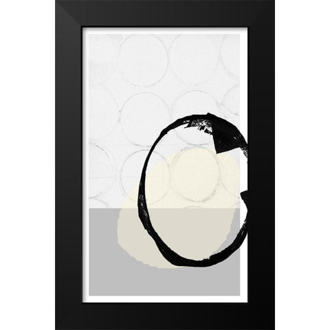 Monotone I Black Modern Wood Framed Art Print by Cartissi