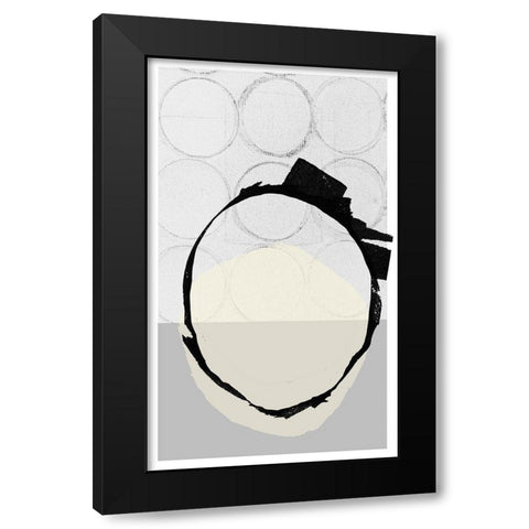 Monotone II Black Modern Wood Framed Art Print by Cartissi