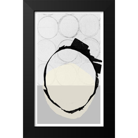 Monotone II Black Modern Wood Framed Art Print by Cartissi