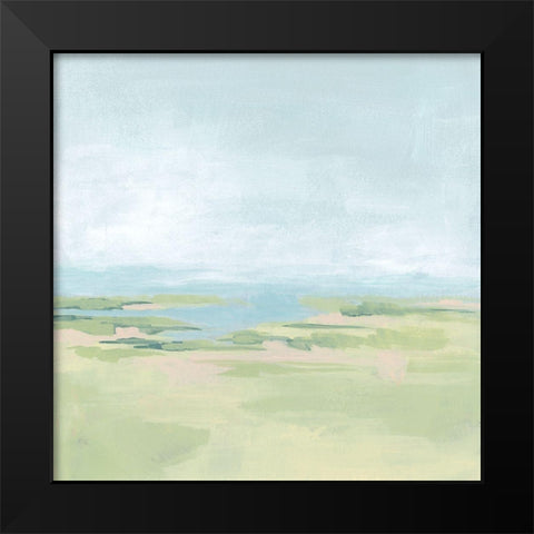 Soft Inlet I Black Modern Wood Framed Art Print by Vess, June Erica