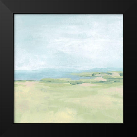 Soft Inlet II Black Modern Wood Framed Art Print by Vess, June Erica