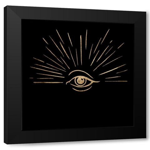 Third Eye II Black Modern Wood Framed Art Print with Double Matting by Green, Jacob