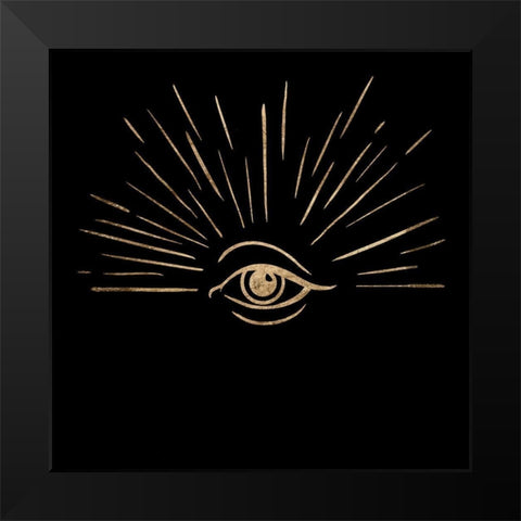 Third Eye II Black Modern Wood Framed Art Print by Green, Jacob
