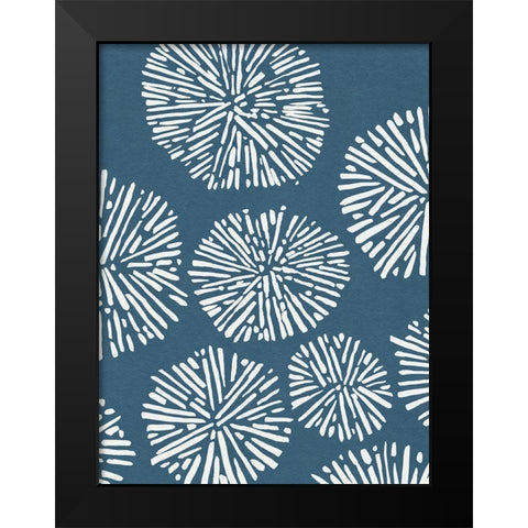 Shibori Pattern II Black Modern Wood Framed Art Print by Green, Jacob