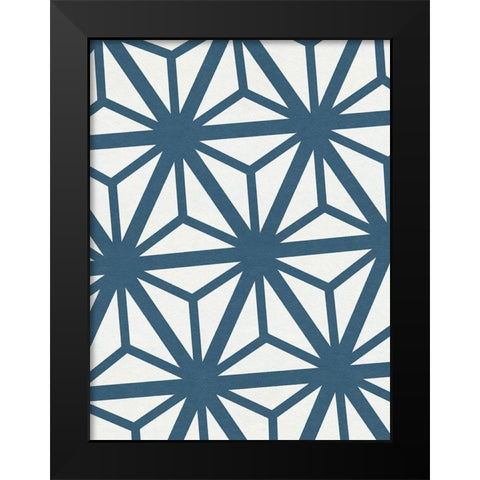 Shibori Pattern III Black Modern Wood Framed Art Print by Green, Jacob