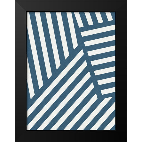 Shibori Pattern VI Black Modern Wood Framed Art Print by Green, Jacob