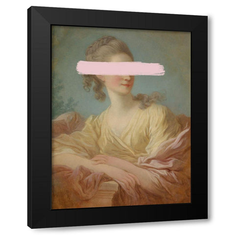 Fragonard Femme I Black Modern Wood Framed Art Print by Green, Jacob