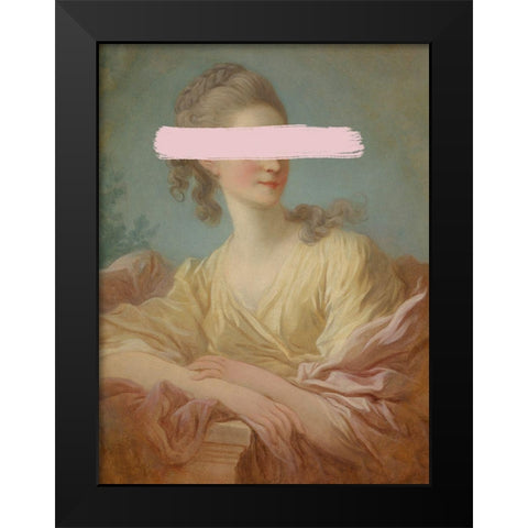 Fragonard Femme I Black Modern Wood Framed Art Print by Green, Jacob