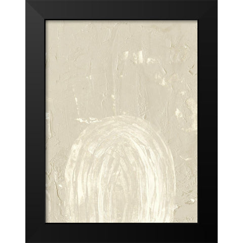 Sandy Arcs I Black Modern Wood Framed Art Print by Wang, Melissa