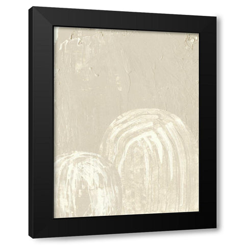 Sandy Arcs III Black Modern Wood Framed Art Print by Wang, Melissa