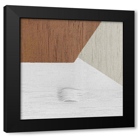 Knitting Pattern II Black Modern Wood Framed Art Print by Wang, Melissa