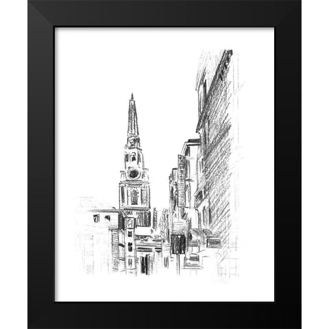 Day Street I Black Modern Wood Framed Art Print by Wang, Melissa